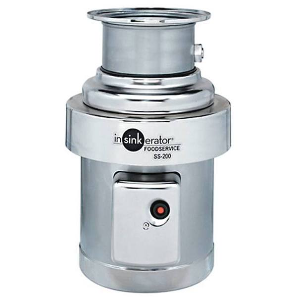 InSinkErator Ss-200 Series 2 HP Commercial Garbage Disposal, Medium Capacity, 3 Phase, 208-230 V