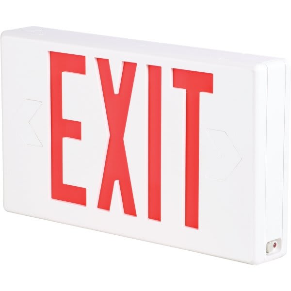 Cooper Lighting SureLites® 120277v Red Led Exit Sign HD Supply