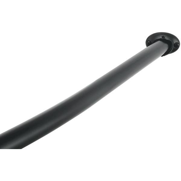 Kingston Brass Vintage 64-1/2 In. Adjustable Curved Shower Rod (Black)