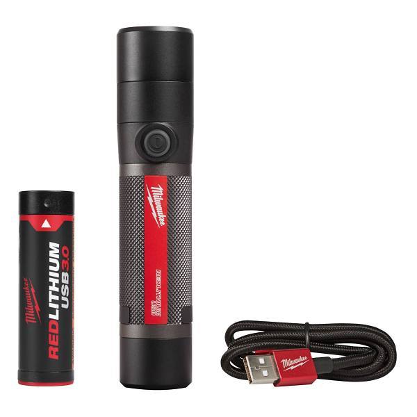 Milwaukee 800 Lumens USB Rechargeable HP Fixed-Focus LED Flashlight