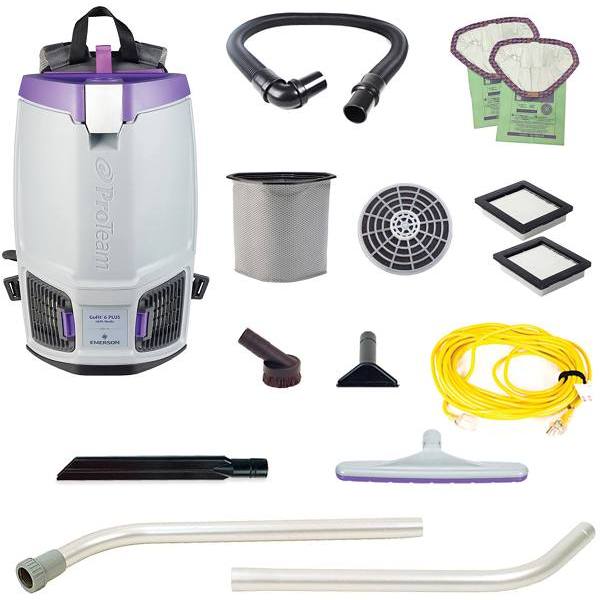 Proteam Gofit 6 Plus 6 Qt. 120v Backpack W/ Xover Multi-Surface Tool Kit