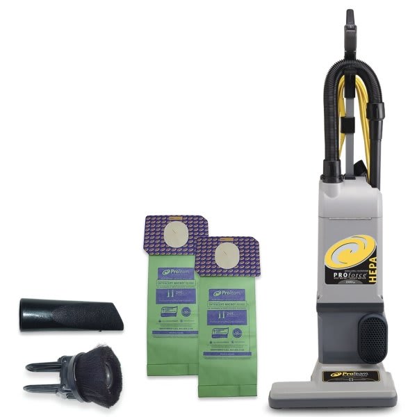Proforce 1500xp Commercial Upright Vacuum Cleaner With Prolevel Filtration, On-Board Tools For Carpets And Hard Floors