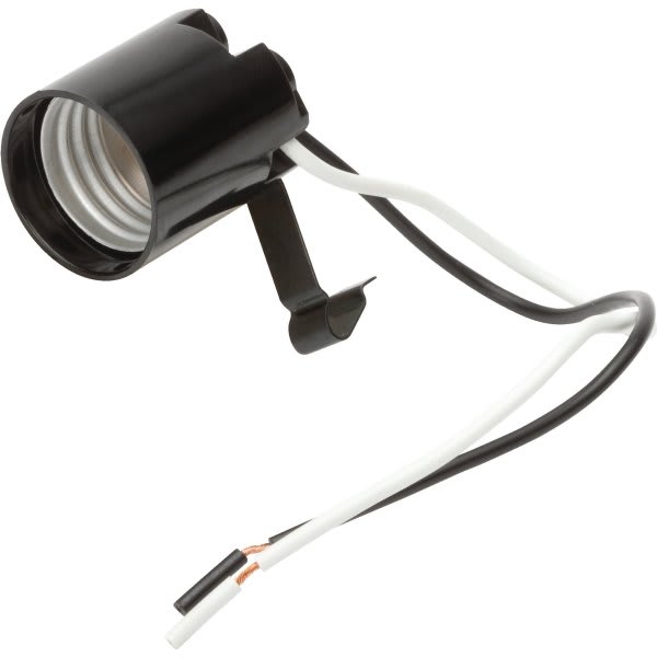 Satco® Medium Base Socket Adjustable Key Phenolic Black Pack Of 6