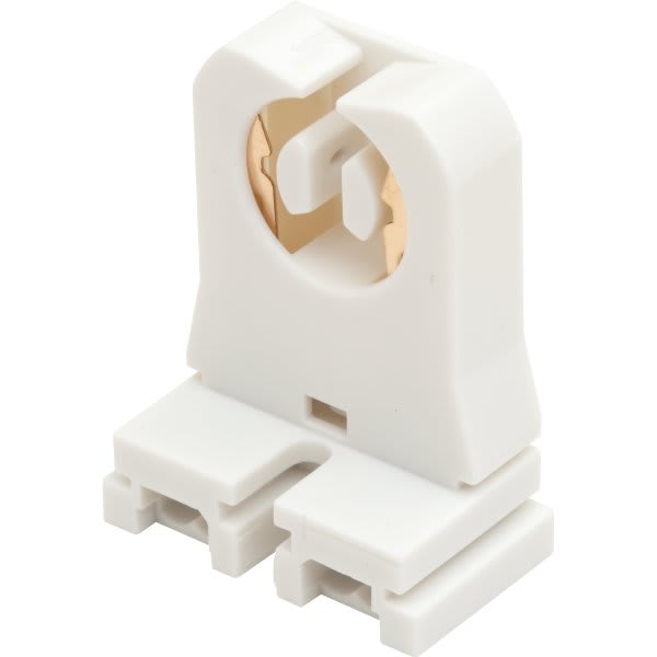 Satco® Fluorescent Bulb Holder, Bi-Pin, Slide-On, Package Of 10