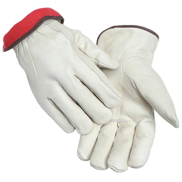 Radnor X-Large Leather Fleece Lined Cold Weather Glove With Safety Cuff, 1 Pair