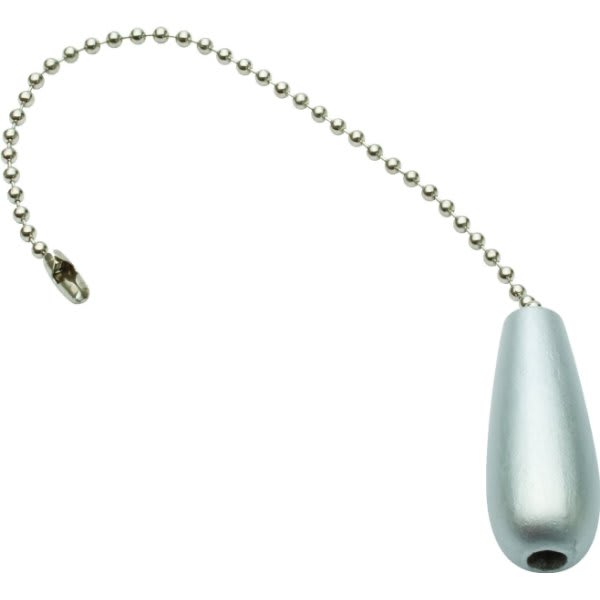 12" Brass Pull Chain, Round Walnut Knob, Package Of 4 HD Supply