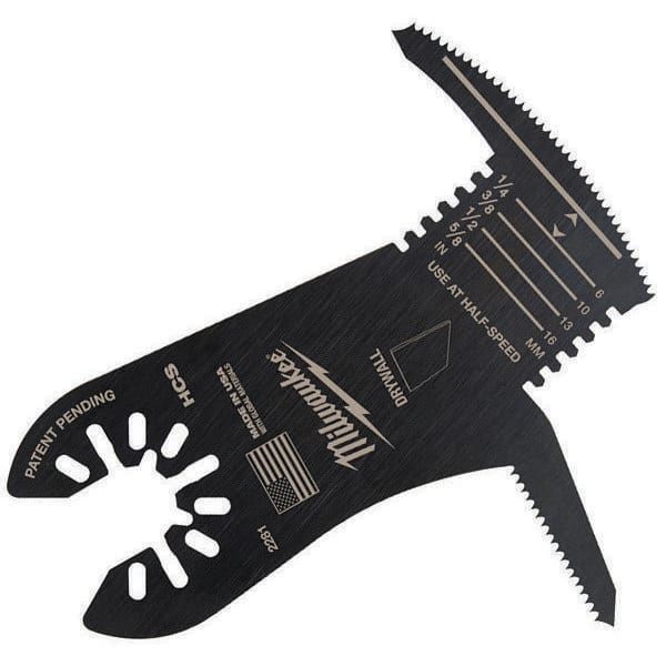 Milwaukee Open-Lok 3.7" High Carbon Steel Drywall Cutting Multi-Tool Oscillating Blade