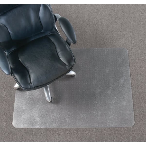 Realspace® LShaped Workstation Chair Mat, 66"w X 60"d, Clear HD Supply
