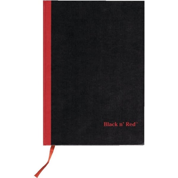 Black N' Red™ Notebook/Journal, 11-3/4" X 8-1/4", 192 Pages