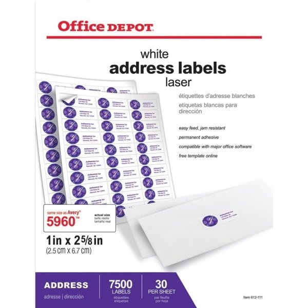 Skilcraft Laser Labels, Label Printers, 8.5 X 11, White, Box Of 100 | HD Supply
