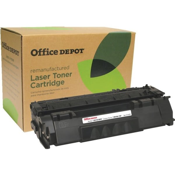 Office Depot Brand 12A / HP 12A Remanufactured Toner Cartridge, Black