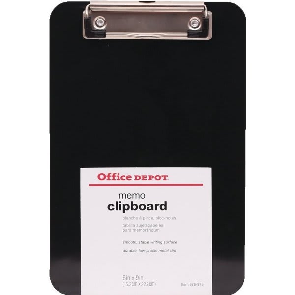 Office Depot® Charcoal Portable Clipboard Storage Case 81/2 x 11Inch