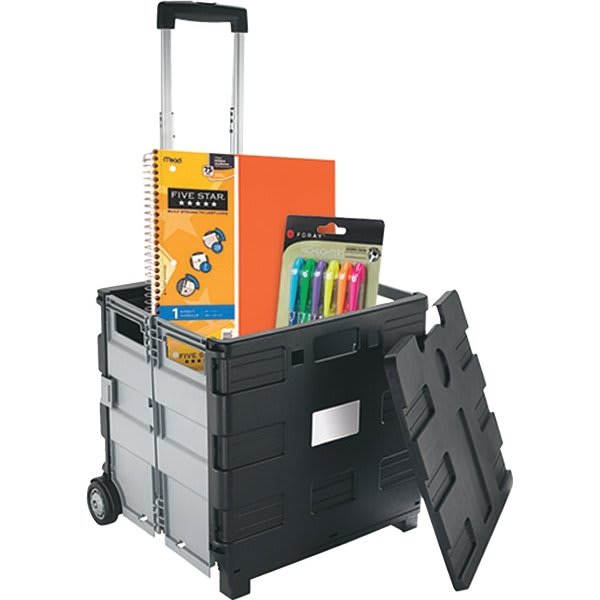 Alera® TwoTier Rolling File Cart, 26w X14d X 291/2h, Black HD Supply