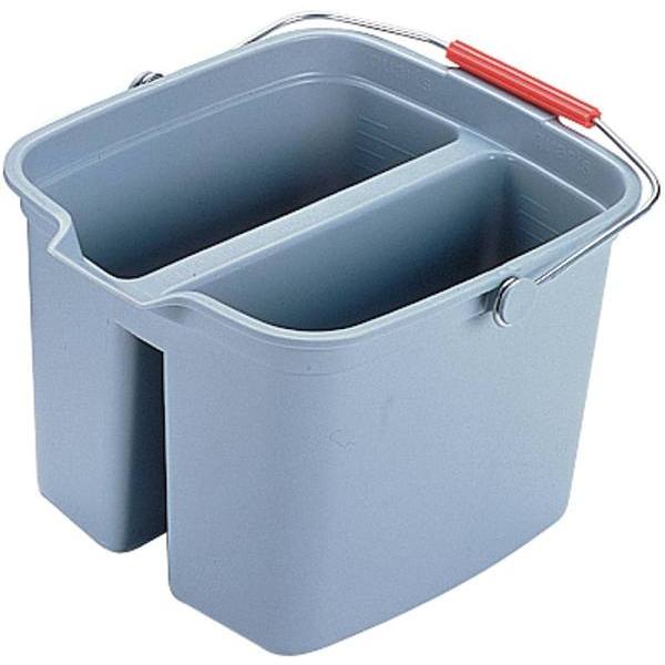 Rubbermaid Commercial Brute 17 Qt. Double Pail (Gray)