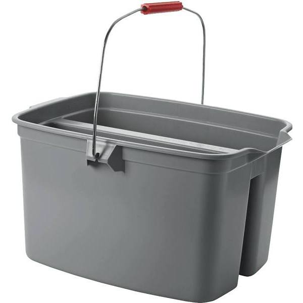 Rubbermaid Commercial 19 Qt. Double Pail (Gray)