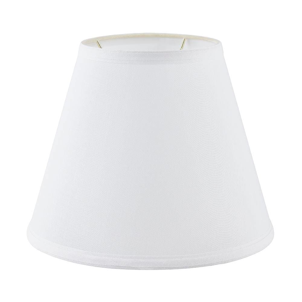 Round Hardback Linen Lamp Shade 6 X 11 X 9" White Pack Of 6