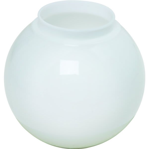 Opal Globe Glass 6" Necked 3-1/4" Fitter Pack Of 4