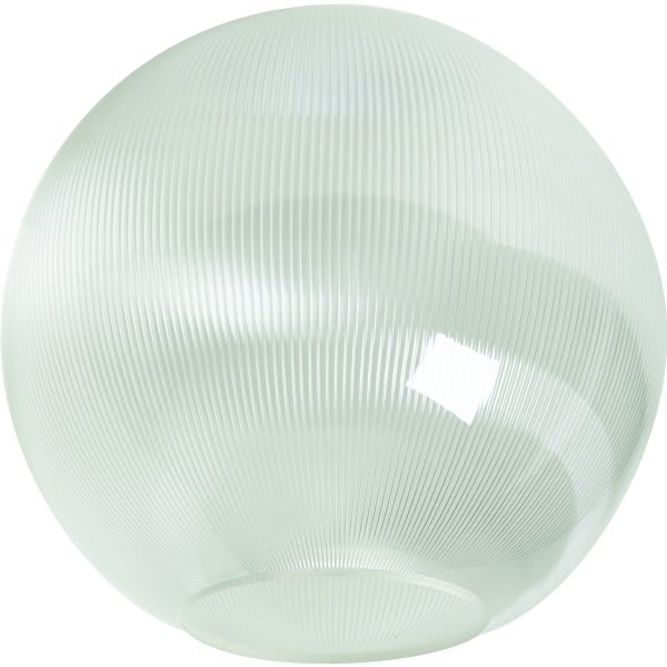 Clear Prismatic 12" Globe Acrylic 5-1/4" Opening