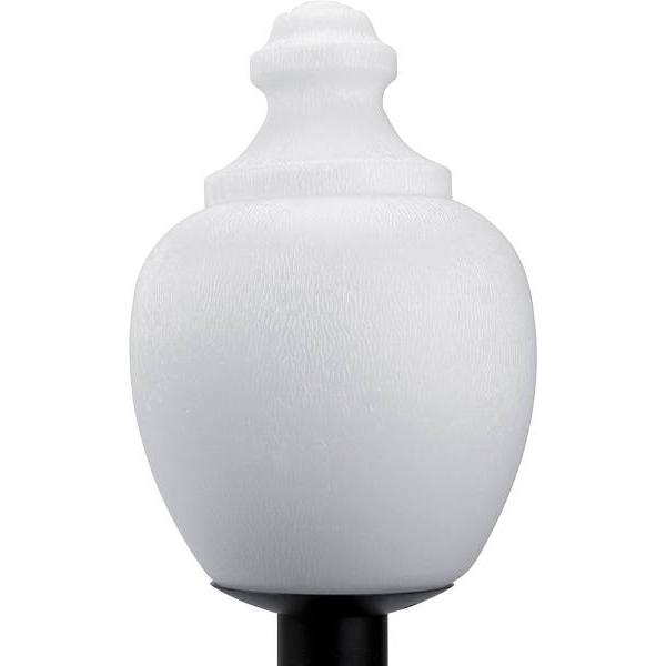 100w Squre Acorn Surface Lighting Post Cap (Black)