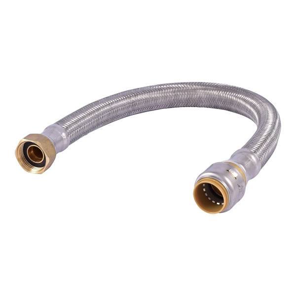 Sharkbite Max Flex Water Heater Connector 3/4" X 3/4"Fip X 18"