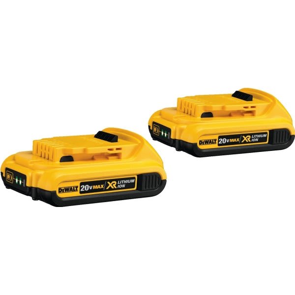 Dewalt Max Compact Xr 20-Volts 2.0 Ah Li-Ion Battery (2-Pack)