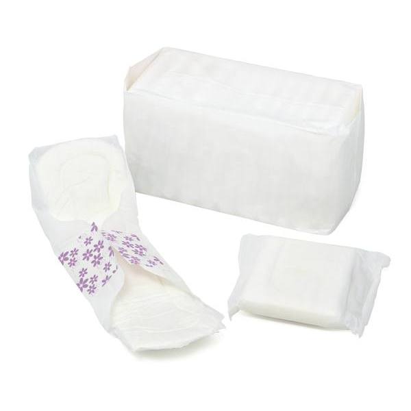 Maxithins Individually-Wrapped Long Super Sanitary Napkins W/ Gards (288-Case)