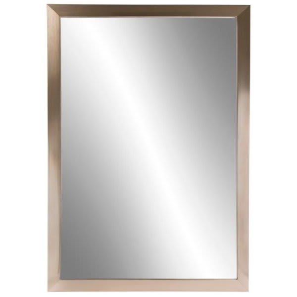 Jensen Framed Mirror 36 X 42" Satin Nickel