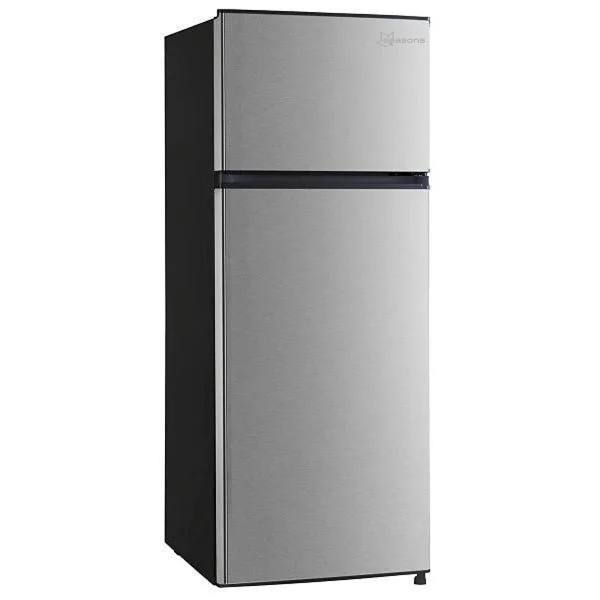 Seasons ENERGY STAR 5.7 cu. ft. 22 In. W COMPACT Top Freezer Refrigerator, Stainless Steel Look