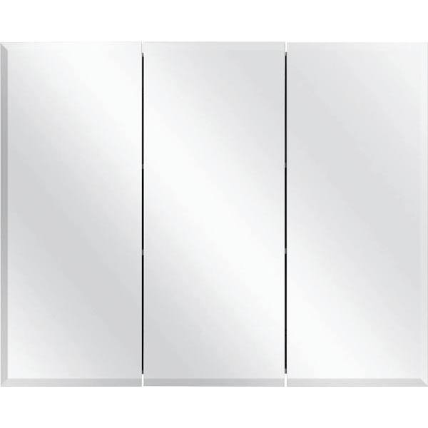 Glacier Bay 36-3/8 In. W X 30-3/16 In. H Frameless Tri-View Medicine Cabinet