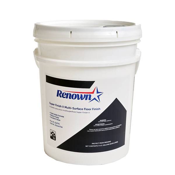 Renown Super Finish Ii™ 5 Gal. Pail Multi-Surface Floor Finish, Fragrance Free