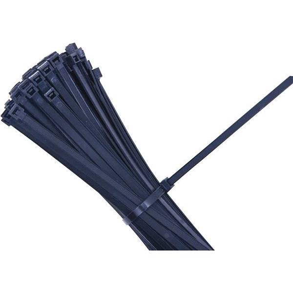 American Elite Molding Cable Tie, 48", 175 Lb., Black, Package Of 50