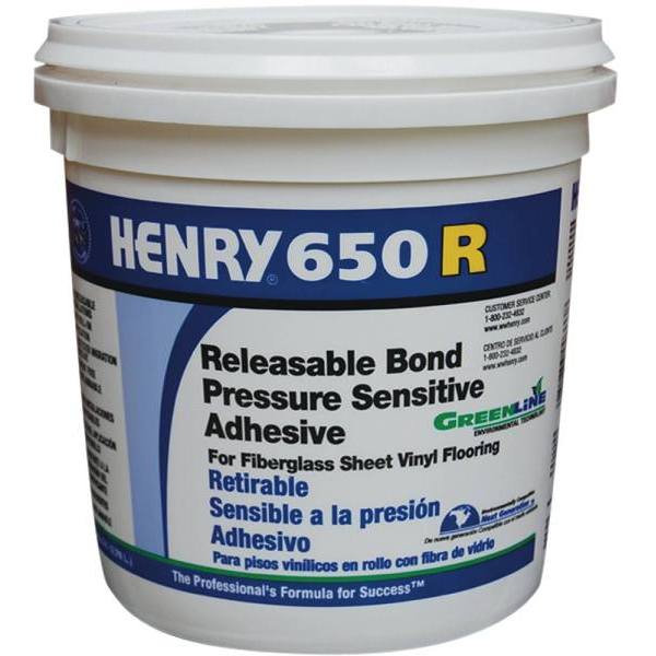 Henry 650r 1 Gal. Releasable Bond Pressure Sensitive Adhesive (4-Case)