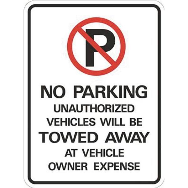Hy-Ko 18 In. X 24 In. "No Parking" Heavy-Duty Sign