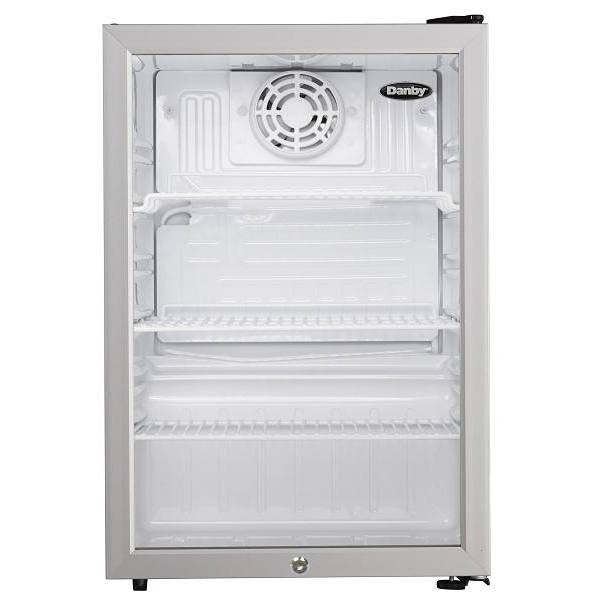 Danby® 2.6 Cubic Feet Compact Glass Door Fridge, Stainless Steel