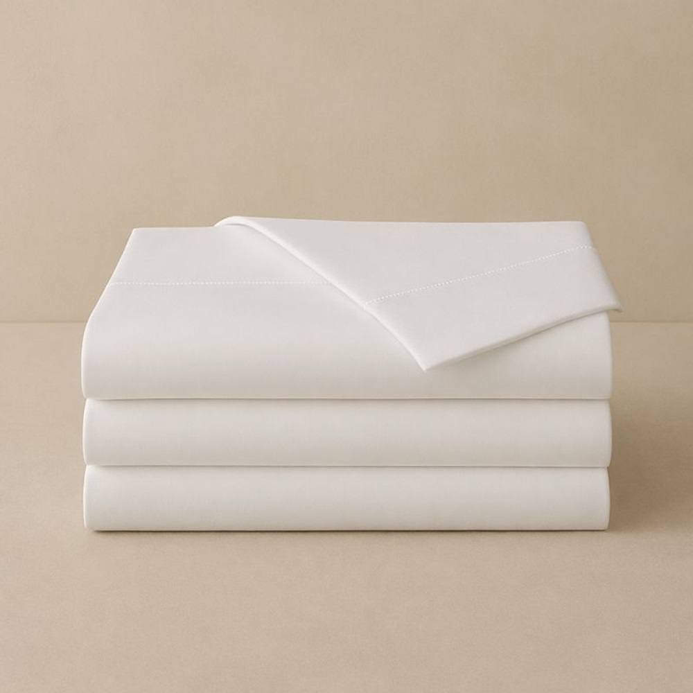 Cotton Bay Select T250 Flat Sheet Queen 90x110 In. White, Case Of 24