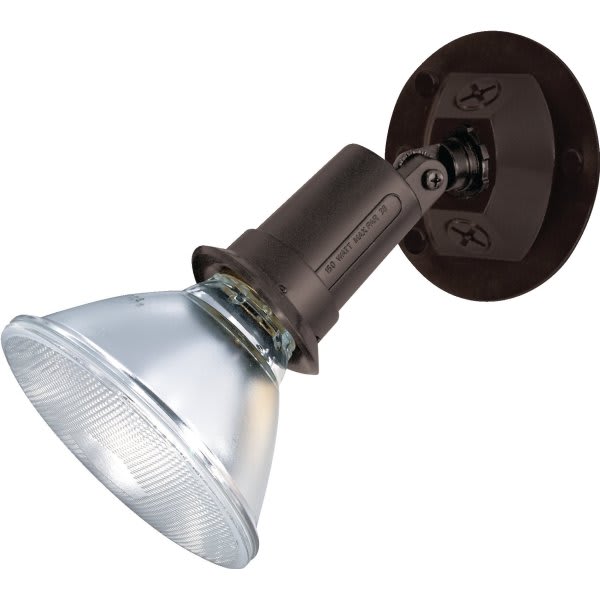 Satco® Nuvo Bronze One-Light 5 Exterior Par38 Flood Light With Adjustable Swivel