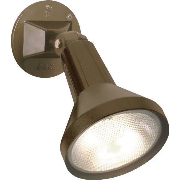 Satco® Nuvo Bronze One-Light 8 Exterior Par38 Flood Light With Adjustable Swivel