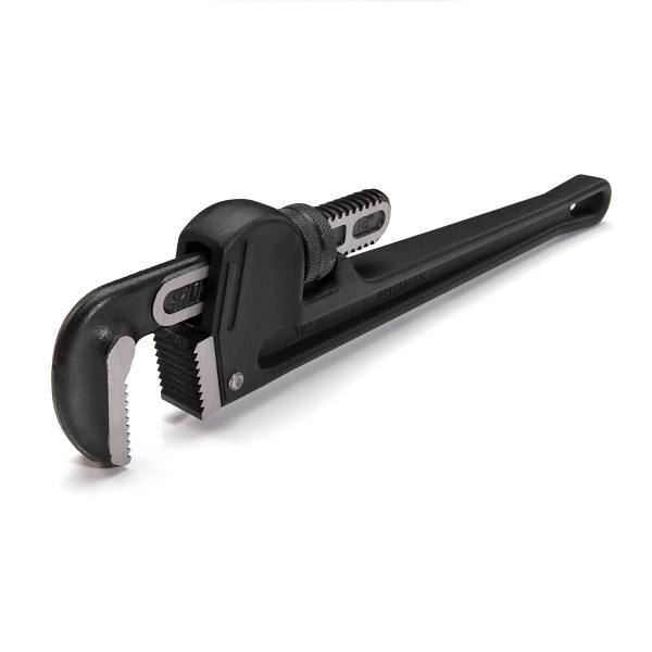 Steelman 18-Inch Heavy-Duty Cast Aluminum Straight Handle Pipe Wrench 60876