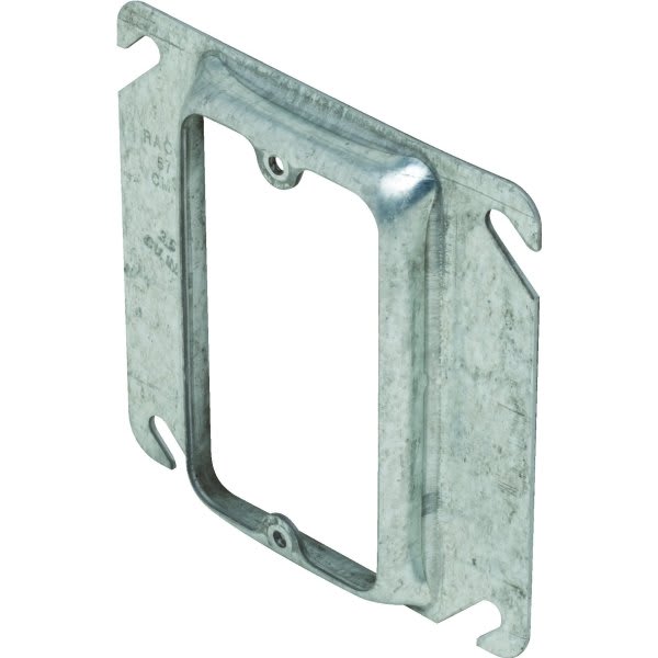 Hubbell 4 In 1/2 In Raised 1-Device Square Cover (Gray)