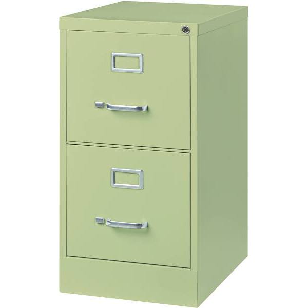Hirsh Putty 2-Drawer Letter Width Vrt File Cabinet, 22 " Deep X 22 " W