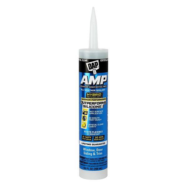 Dap Amp 9 Oz. All Weather Window, Door And Siding Sealant, Clear, Case Of 12
