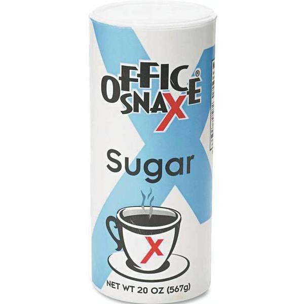 Office Snax 20 Oz Reclosable Sugar Canister