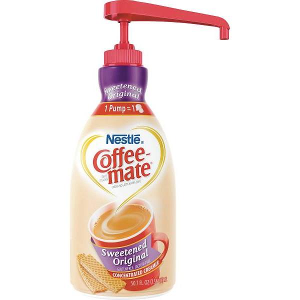 Nestle 1.5 L Regular Flvor Liquid Coffee Creamer With Pump Dispenser