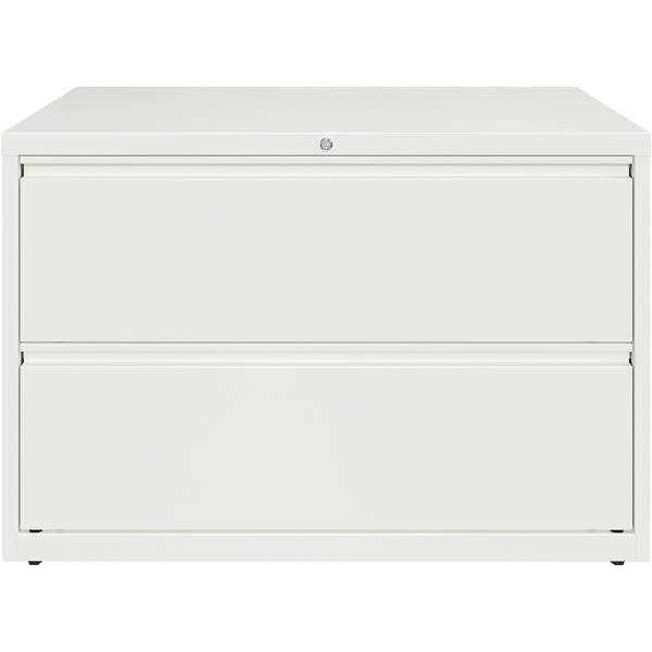 Hirsh Hl10000 White 42 " Wide 2-Drawer Lateral File Cabinet