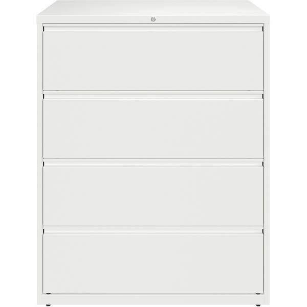 Hirsh Hl10000 White 42 " Wide 4-Drawer Lateral File Cabinet