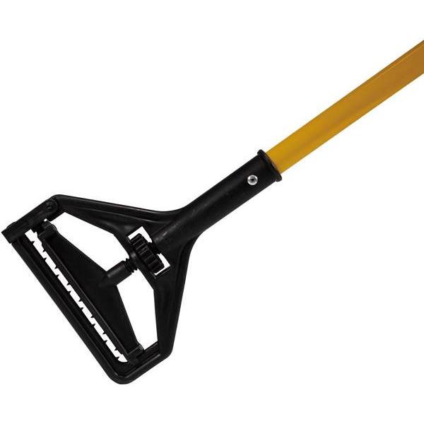 Renown 60 In. Yellow Fiberglass Mop Handle W/ Side Gate Head