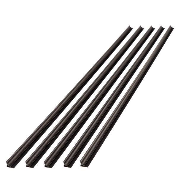 Fasade 47" Vinyl Inside Corner Trim, Smoked Pewter, Package Of 5