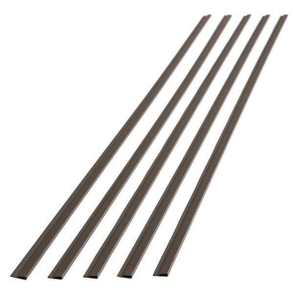 Fasade 47" Vinyl J Trim, Argent Bronze, Package Of 5