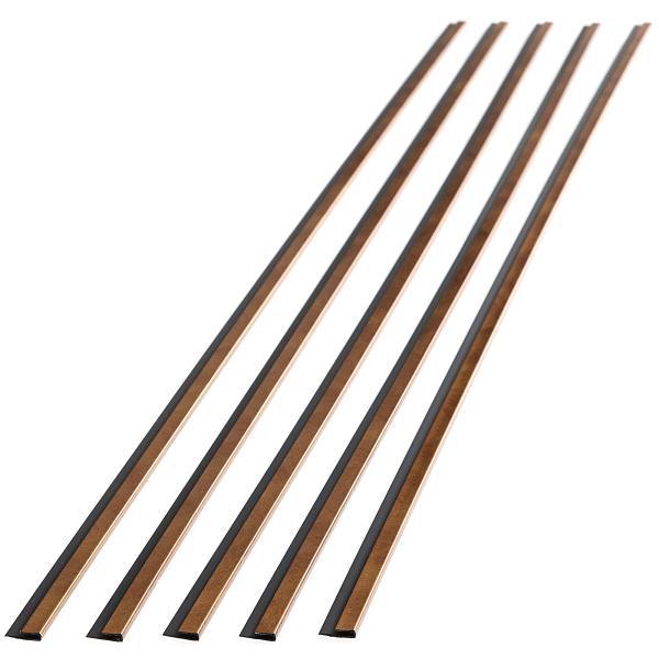 Fasade 47" Vinyl J Trim, Antique Bronze, Package Of 5