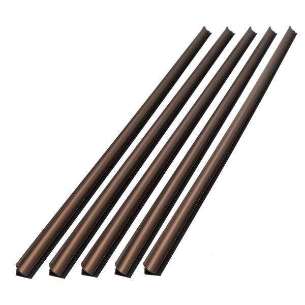 Fasade 47" Vinyl Large Profile Inside Corner Trim, Oil Rub Bronze, Package Of 5